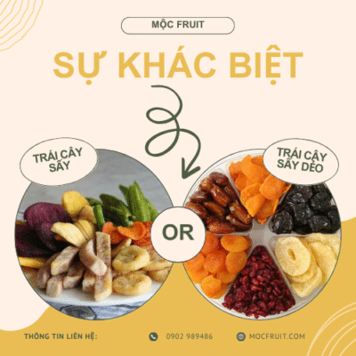 Sự Khác Biệt Giữa Trái Cây Sấy Dẻo Và Trái Cây Sấy Giòn Bạn Nên Biết