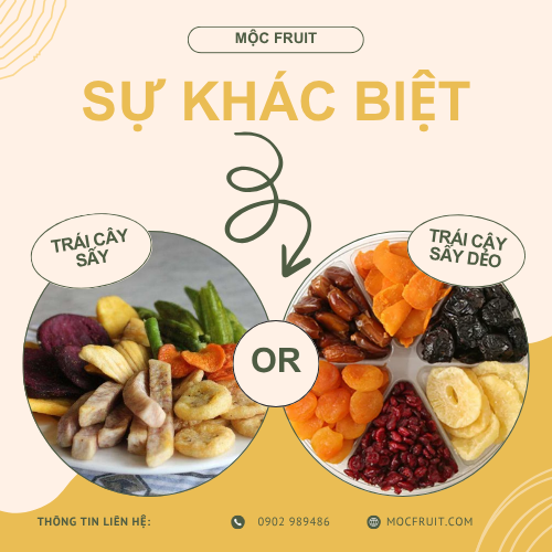 Sự Khác Biệt Giữa Trái Cây Sấy Dẻo Và Trái Cây Sấy Giòn Bạn Nên Biết