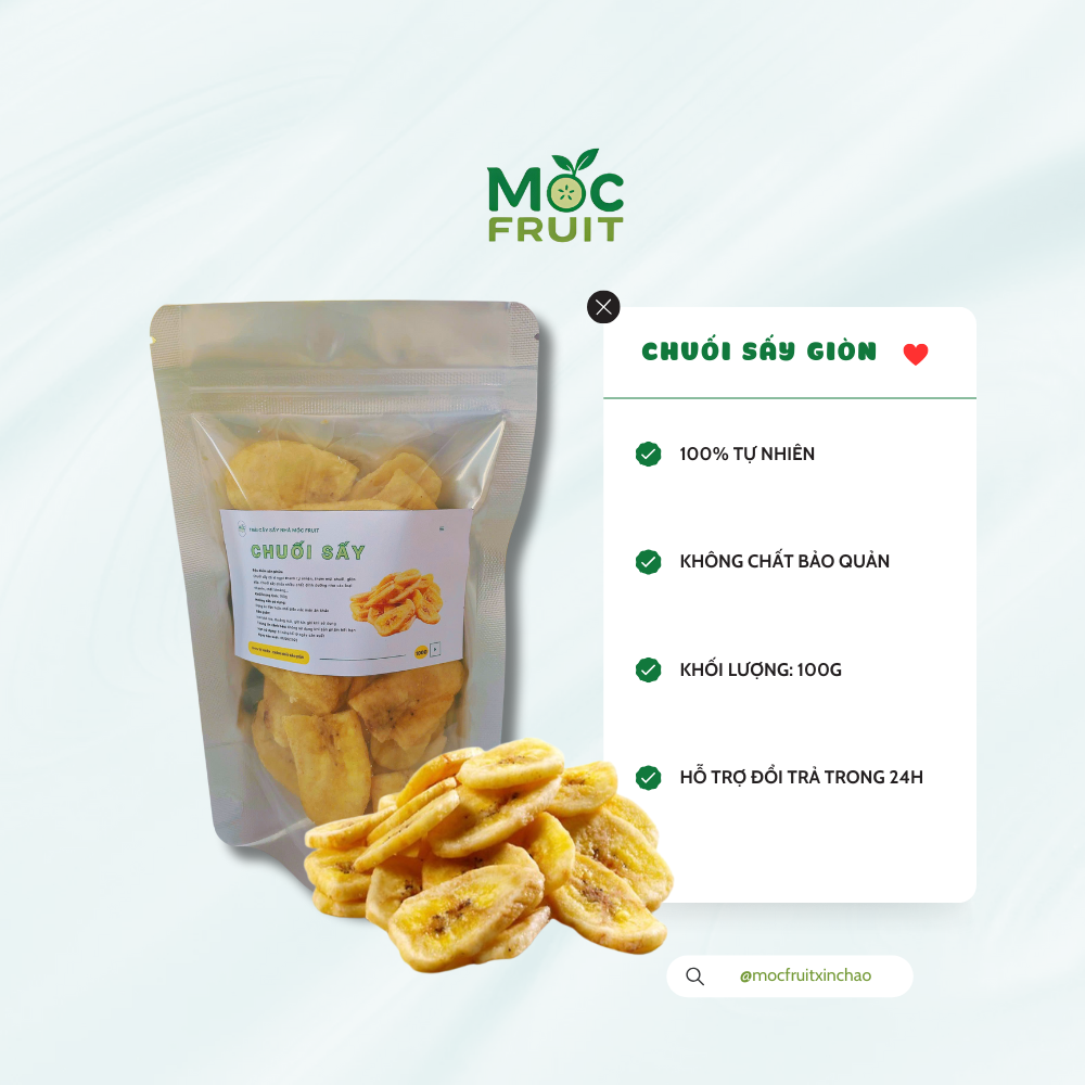 Chuối sấy giòn Mộc Fruit