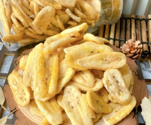 cách làm chuối sấy bằng nồi chiên không dầu