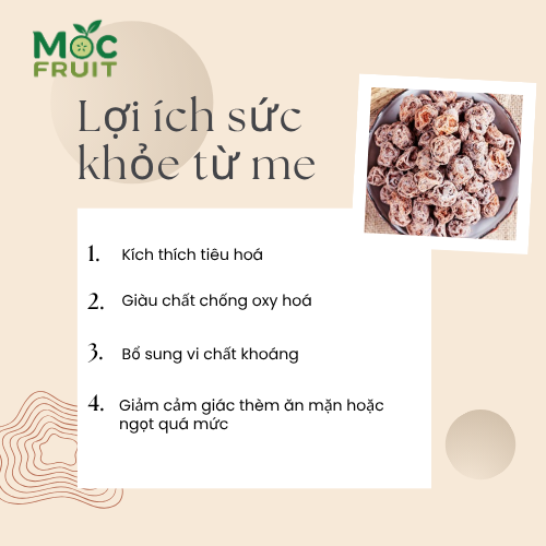 Lợi ích sức khỏe từ me