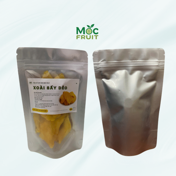 Xoài sấy dẻo Mộc Fruit mặt sau